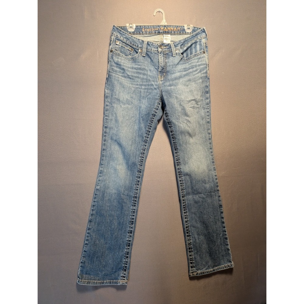 Cruel Denim Hannah Jeans Womens 32/13L Blue Whiskered Stretch Bootcut CB19754071